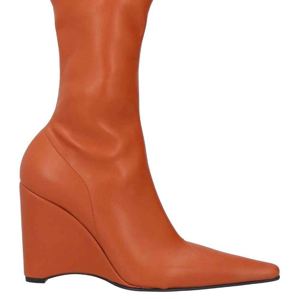 J.W. Anderson Chic Tan Wedge Boots